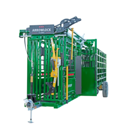 75C Portable chute, alley, and corral front angle